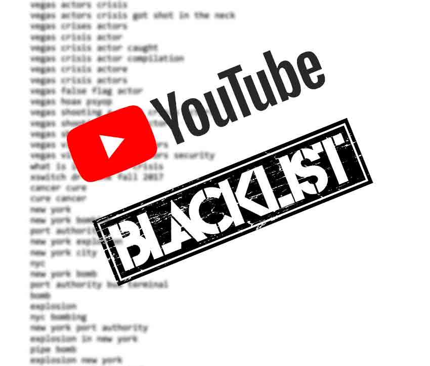 youtube img black list